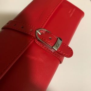 Danier Genuine Leather Red Wallet